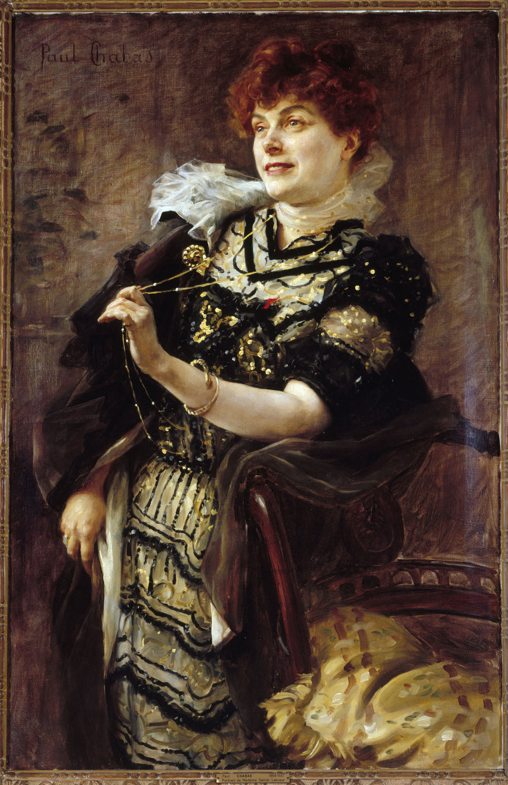 Portrait de Daniel Lesueur (Jeanne Loiseau, 1860-1921, dite), femme de lettres - Paul Chabas