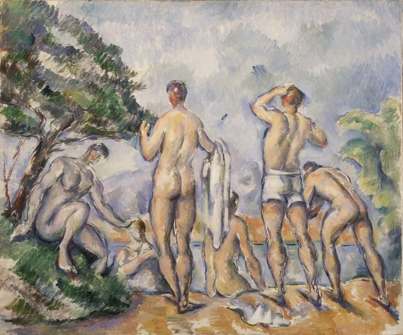 Banyo Yapanlar - Paul Cézanne