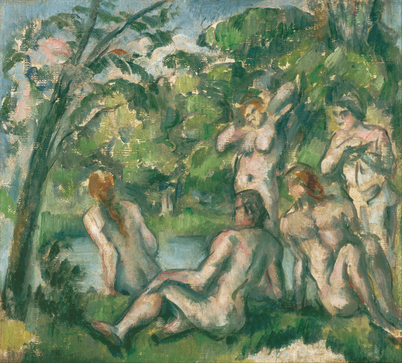 Banyo Yapan Erkekler ve Kadınlar - Paul Cézanne