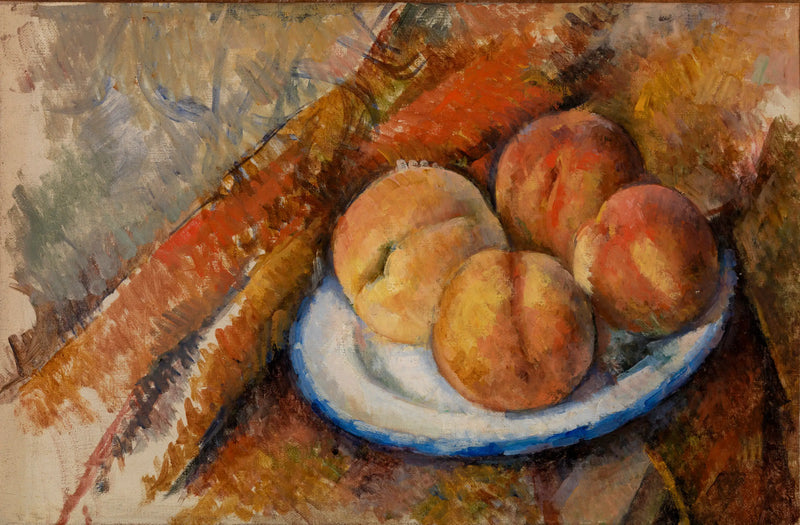 Bir tabakta dört şeftali - Paul Cézanne