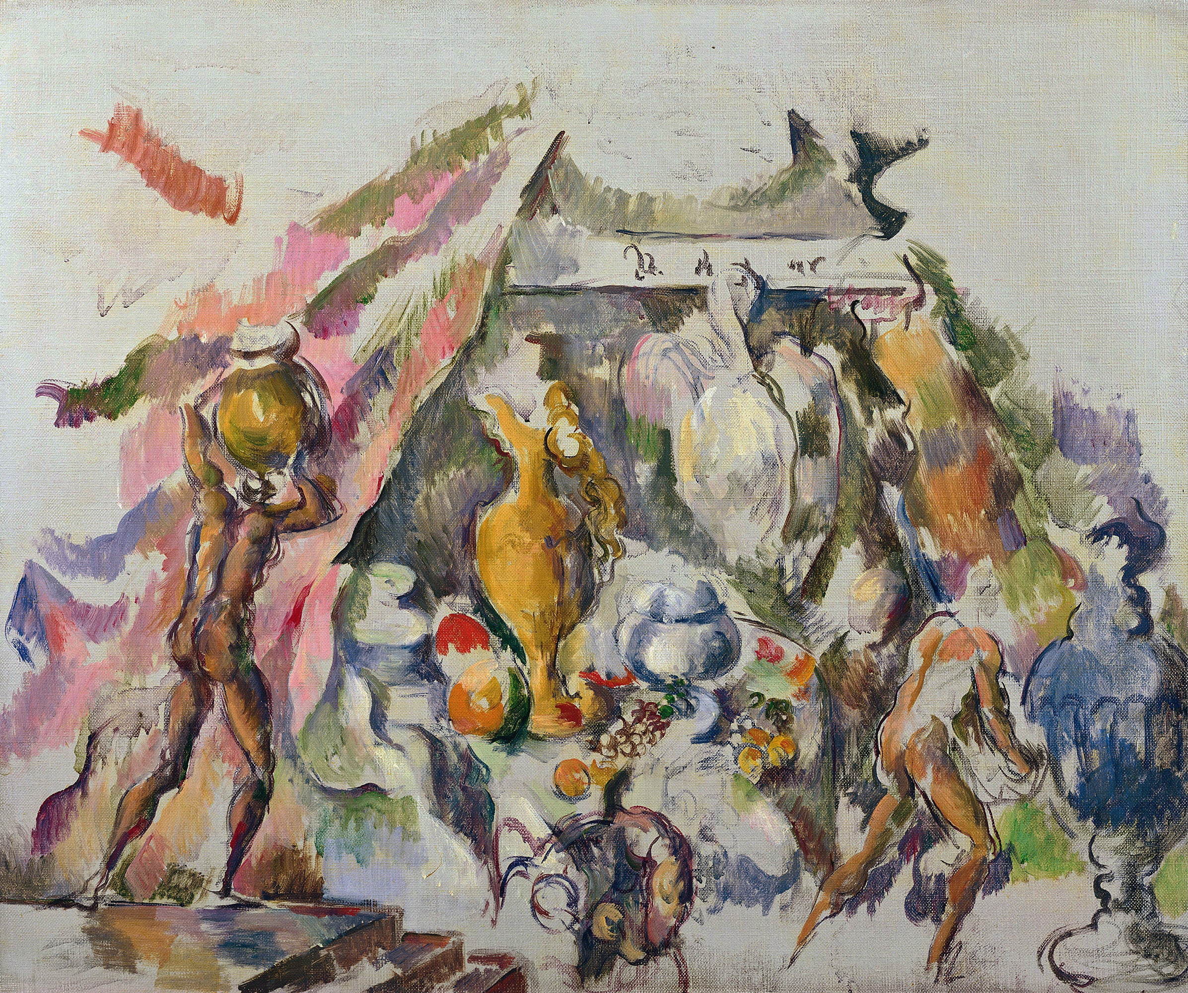 Reproduction du tableau « La préparation du banquet - Paul Cézanne » par Alpha Reproduction en peinture à l’huile