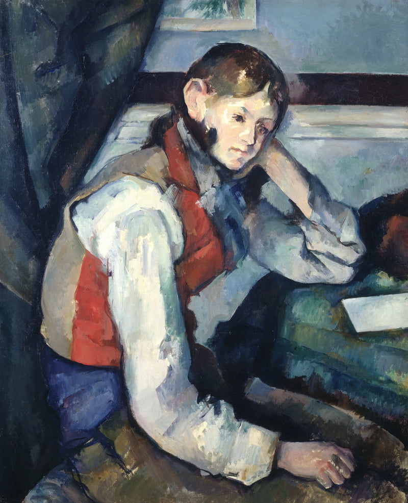 Kırmızı Yelekli Çocuk - Paul Cézanne
