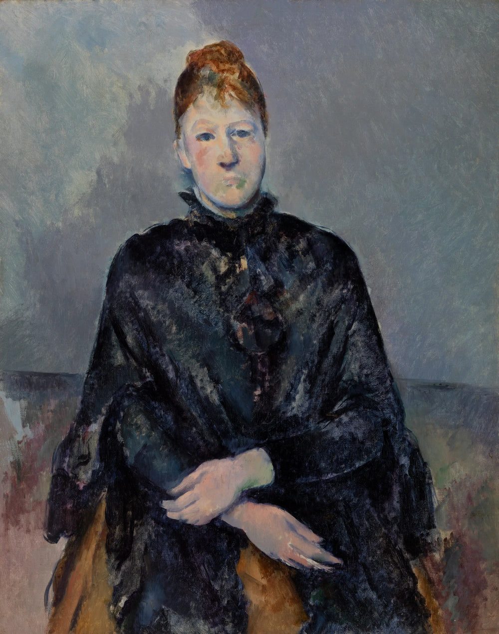 Reproduction du tableau « Portrait de Madame Cézanne - Paul Cézanne » par Alpha Reproduction en peinture à l’huile