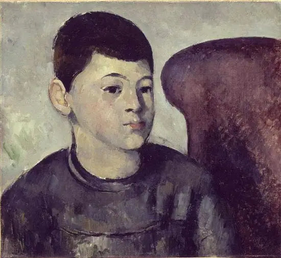 Kırmızı Koltukta Sanatçının Oğlu - Paul Cézanne