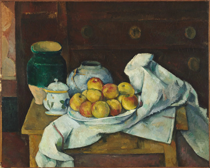 Komodin Üzerinde Natürmort - Paul Cézanne