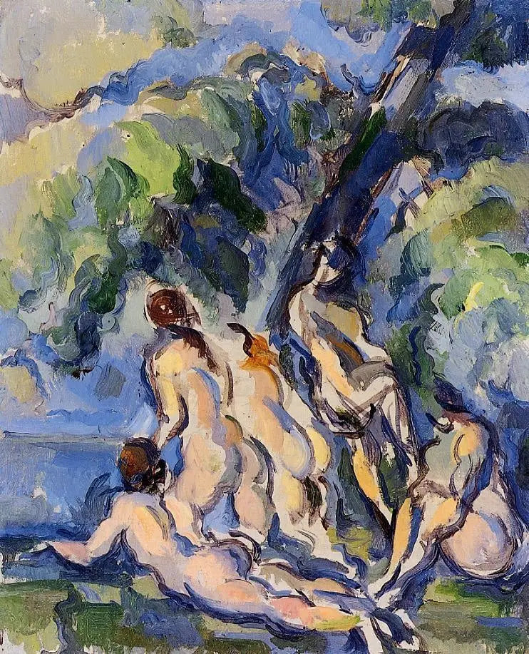 Banyo Yapanlar - Paul Cézanne