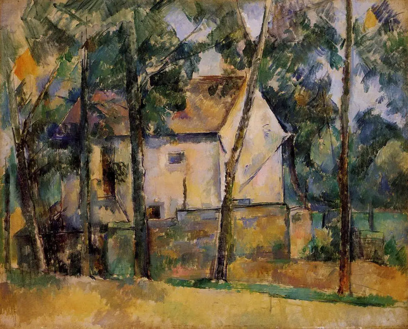 Ev ve ağaçlar - Paul Cézanne