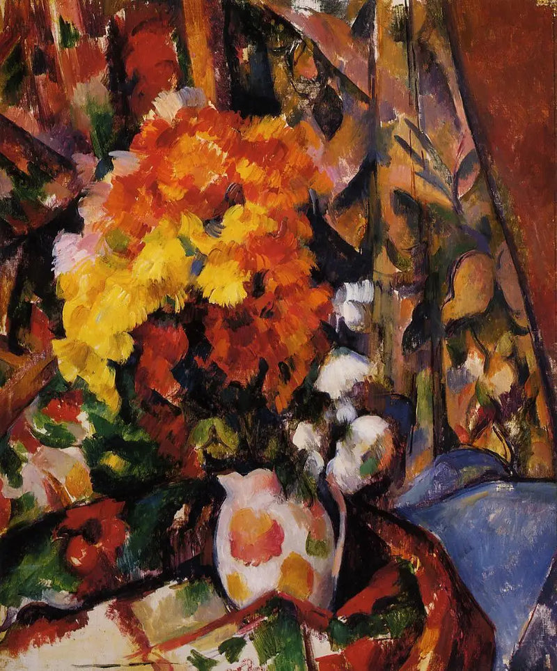 Çiçekli Vazo - Paul Cézanne