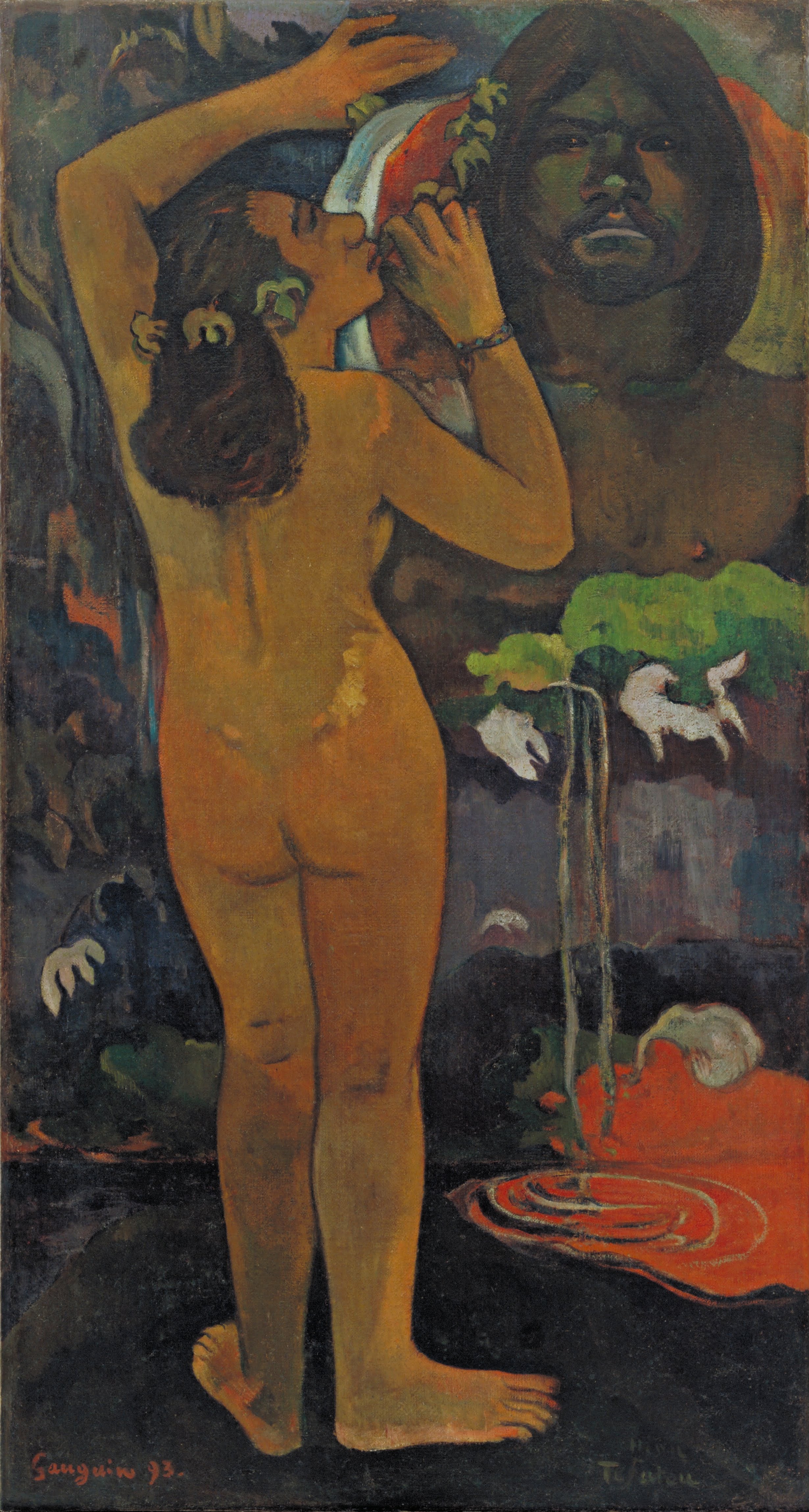 Reproduction du tableau « Hina Tefatou - Paul Gauguin » par Alpha Reproduction en peinture à l’huile