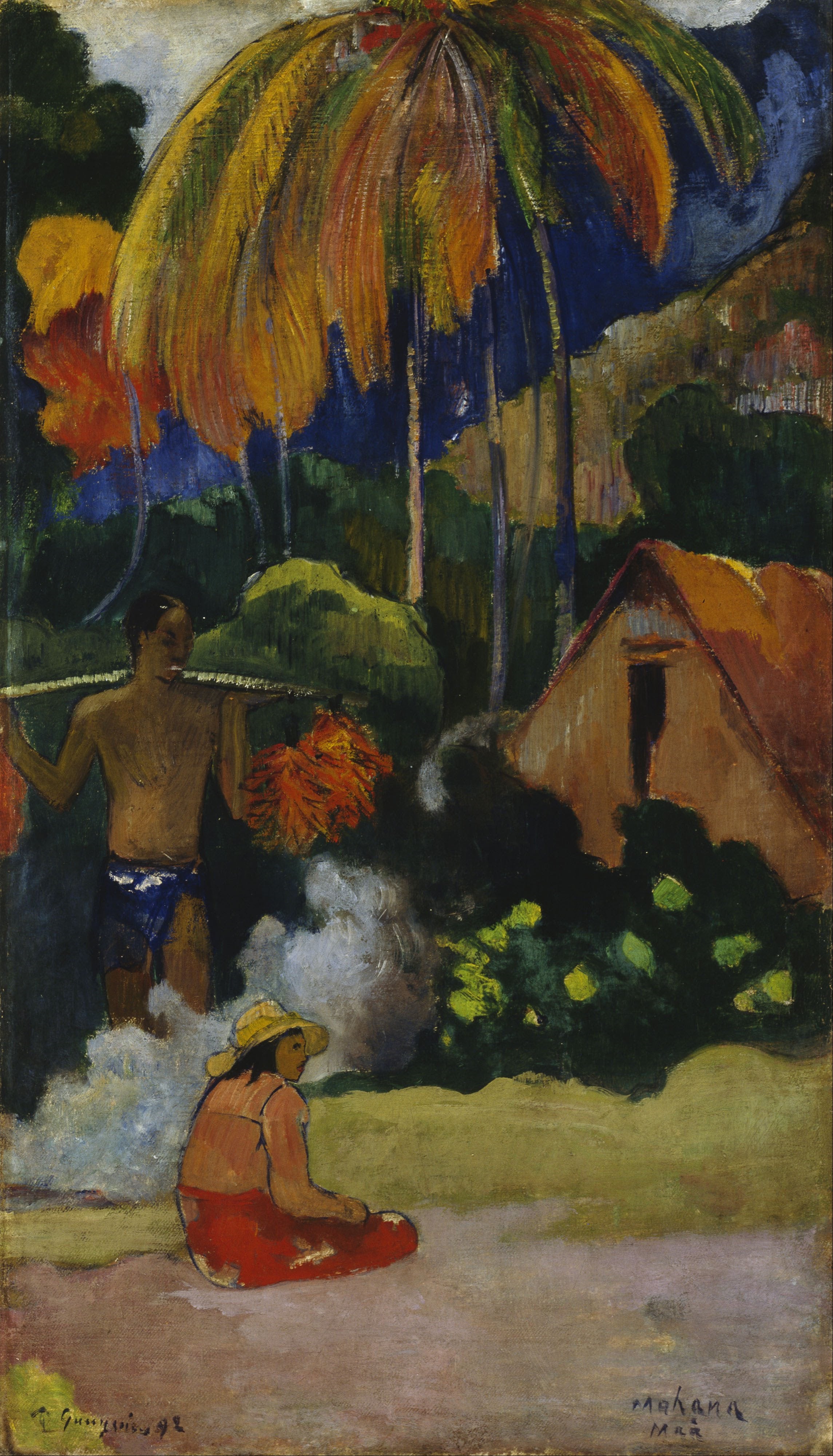 Reproduction du tableau « Mahana Maà - Paul Gauguin » par Alpha Reproduction en peinture à l’huile