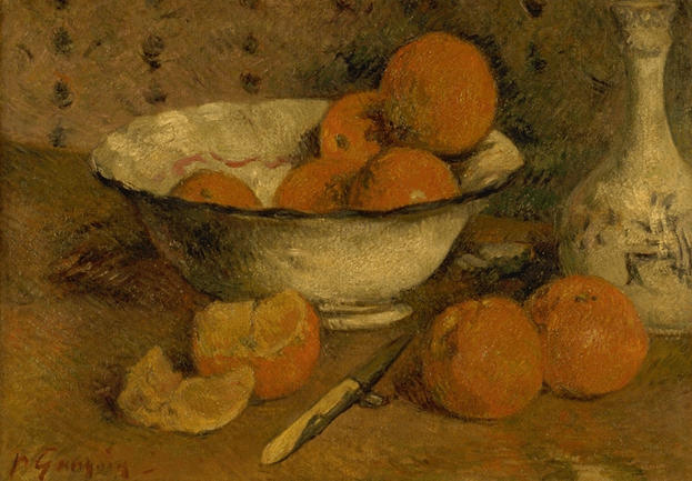 Portakal ile Natürmort - Paul Gauguin