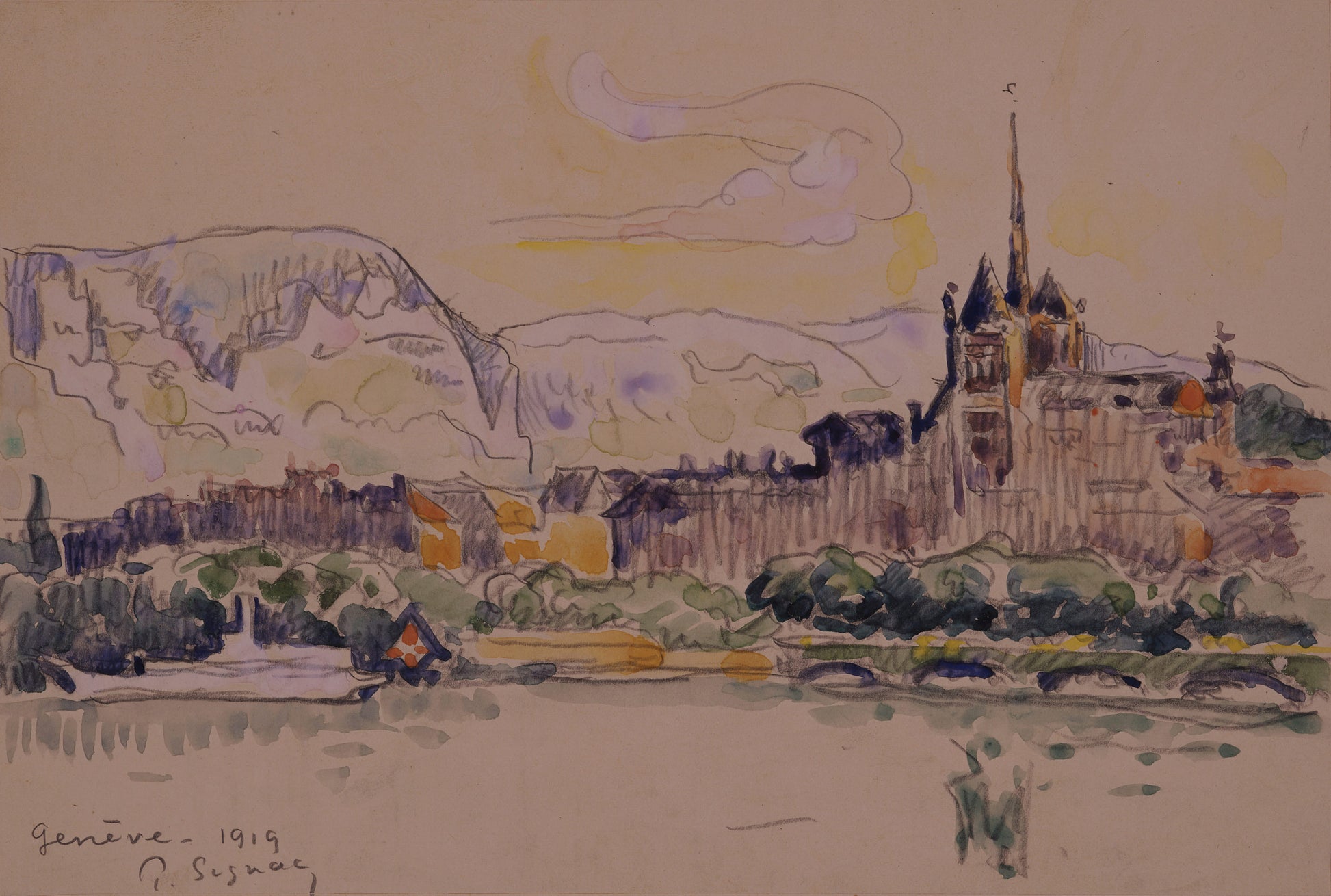 Reproduction du tableau « Genève - Paul Signac » par Alpha Reproduction en peinture à l’huile