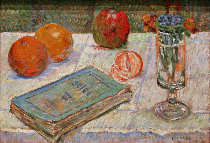 Bir Kitap ile Natürmort - Paul Signac