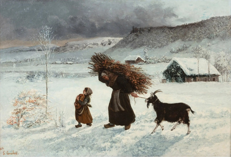 Kadın ve Keçi veya La Fagotière - Gustave Courbet