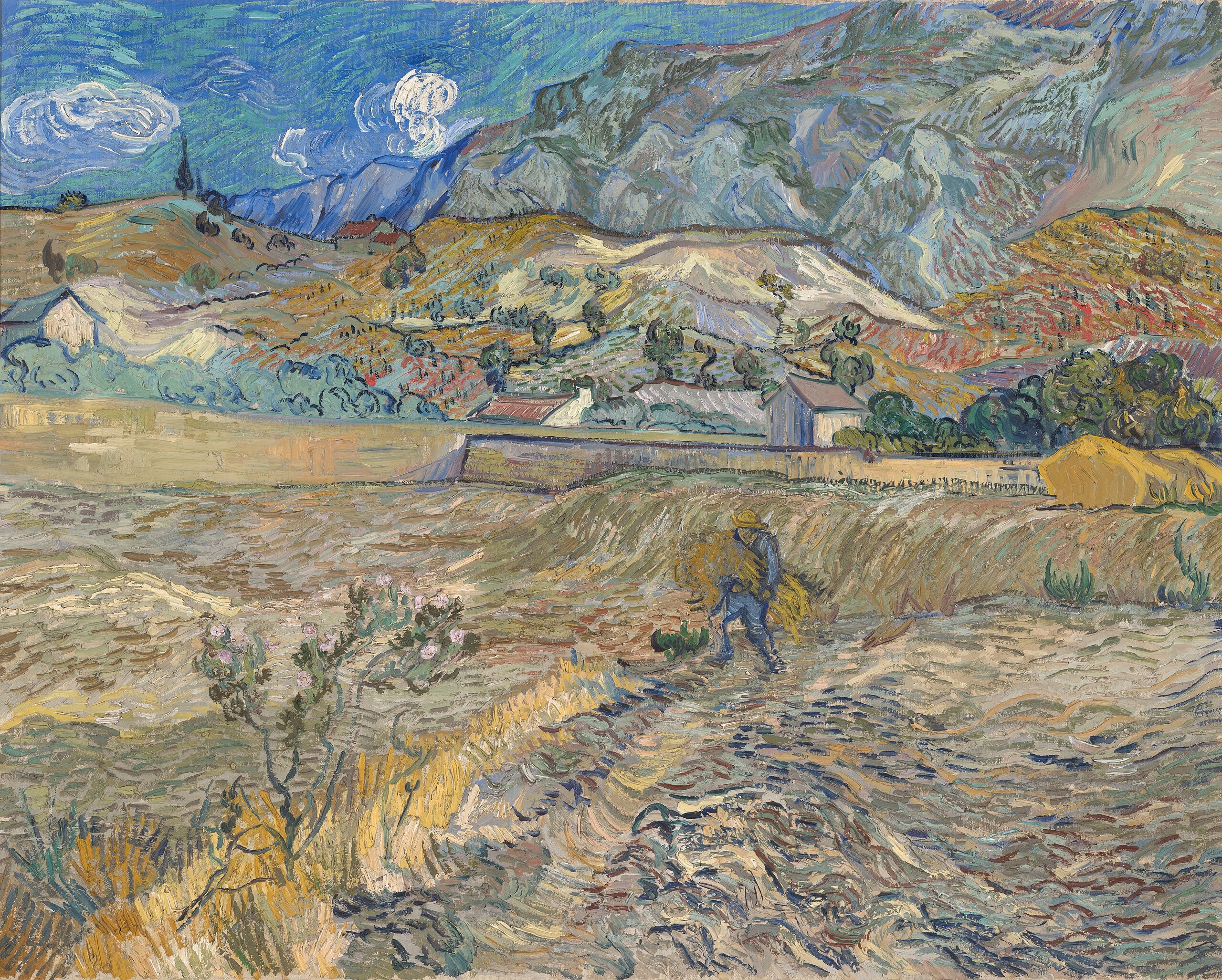 Saint-Rémy'de Manzara - Vincent van Gogh