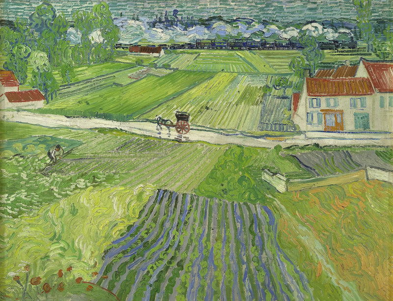 Yağmur Sonrası Auvers Manzarası - Vincent van Gogh
