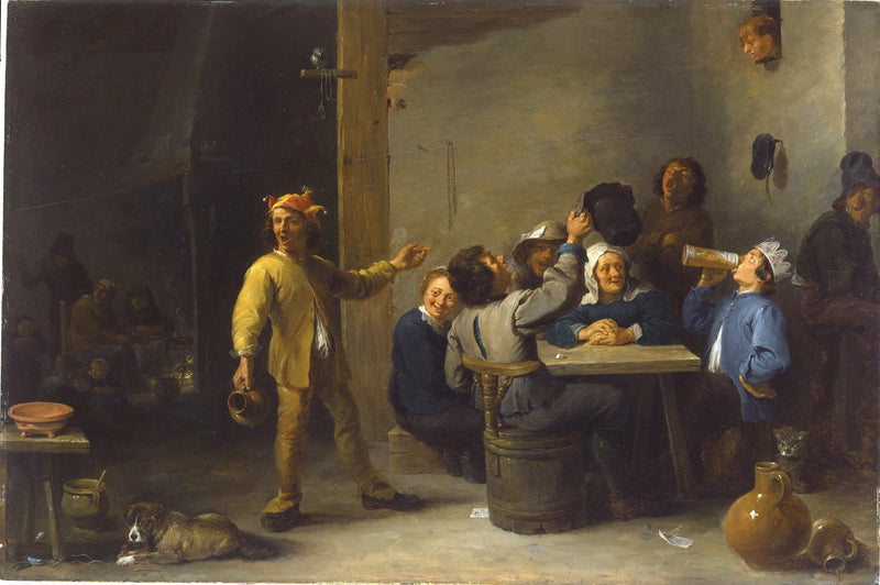 Çiftçiler On ikinci geceyi kutluyor - David Teniers le Jeune