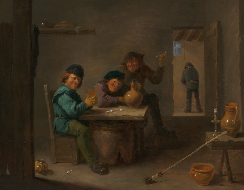 Çiftçiler Birahane'de - David Teniers genç