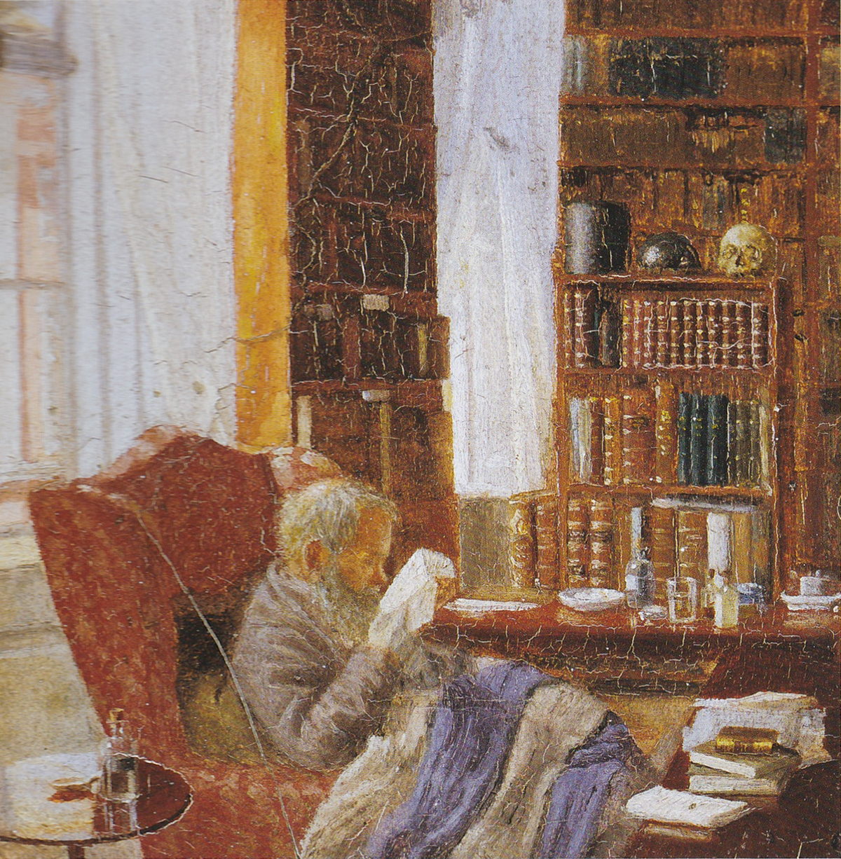 Henrik Nikolaj Krøyer ofisinde. - Peder Severin Krøyer