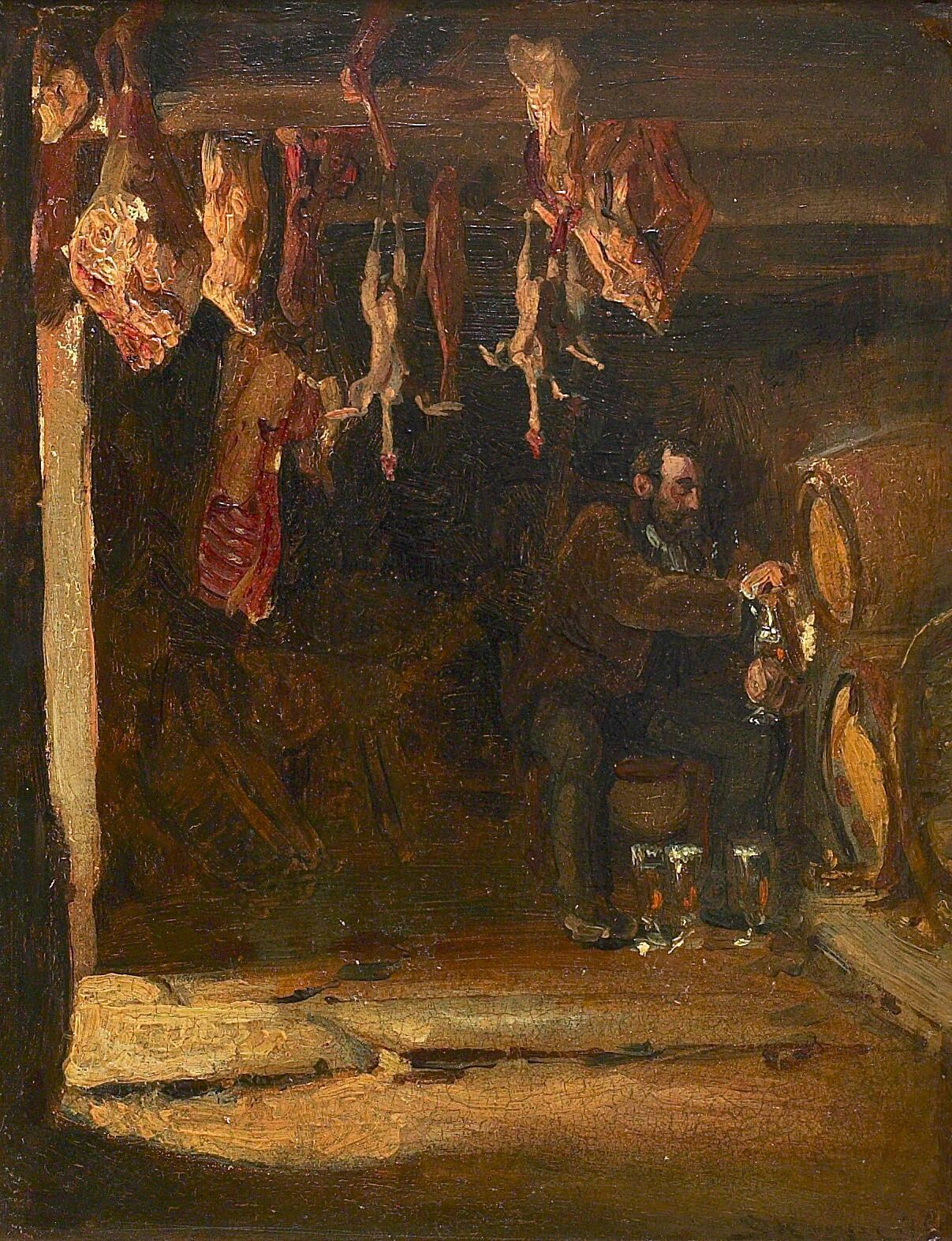 Concarneau'daki bir mahzende. - Peder Severin Krøyer