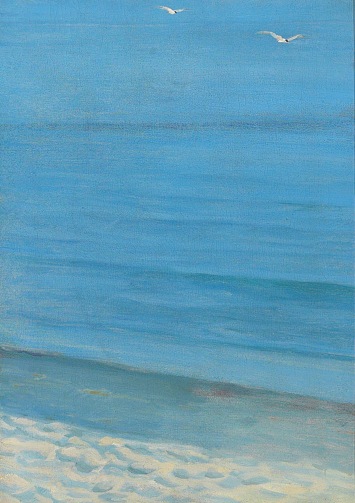 Bir Plaj Çalışması - Peder Severin Krøyer