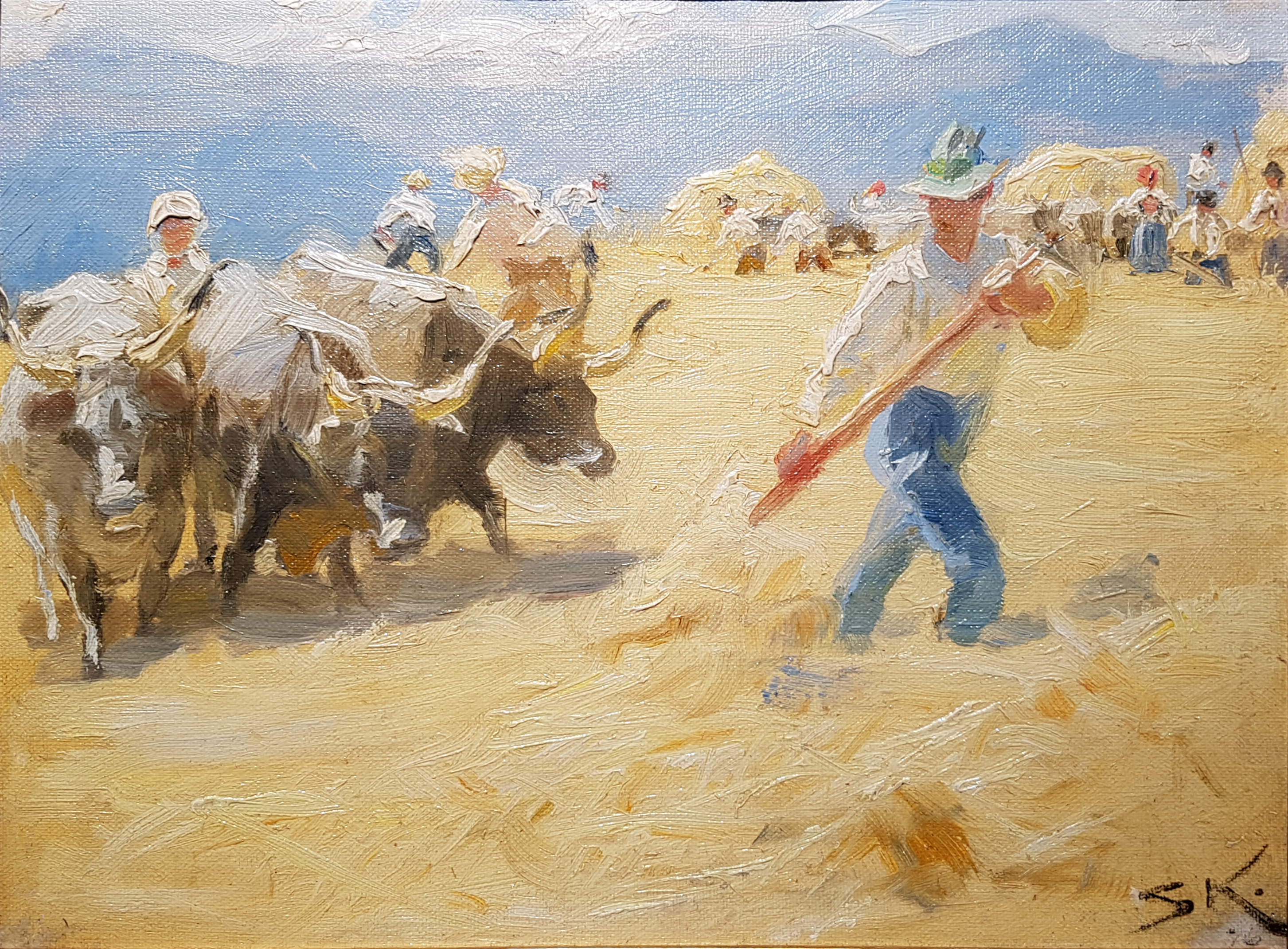 Abruzza'da Yenilgi. Çalışma. - Peder Severin Krøyer