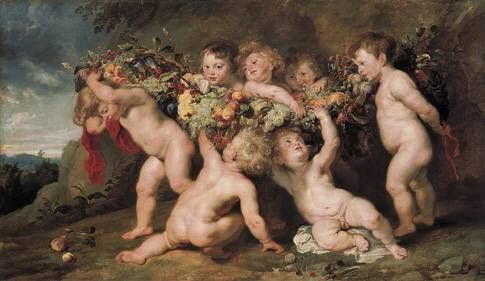 La Guirlande de fruits - Peter Paul Rubens