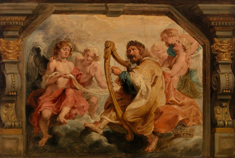 Kral Davut'un lir çalması - Peter Paul Rubens