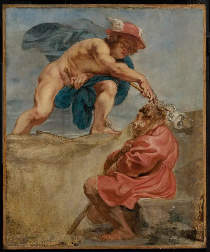 Mercure ve uyuyan bir çoban - Peter Paul Rubens
