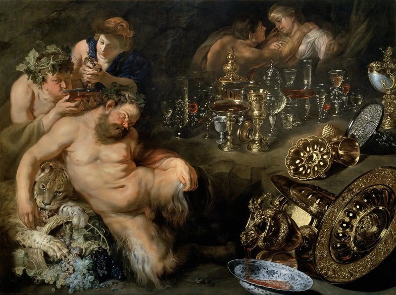 İçkili Satyr - Peter Paul Rubens