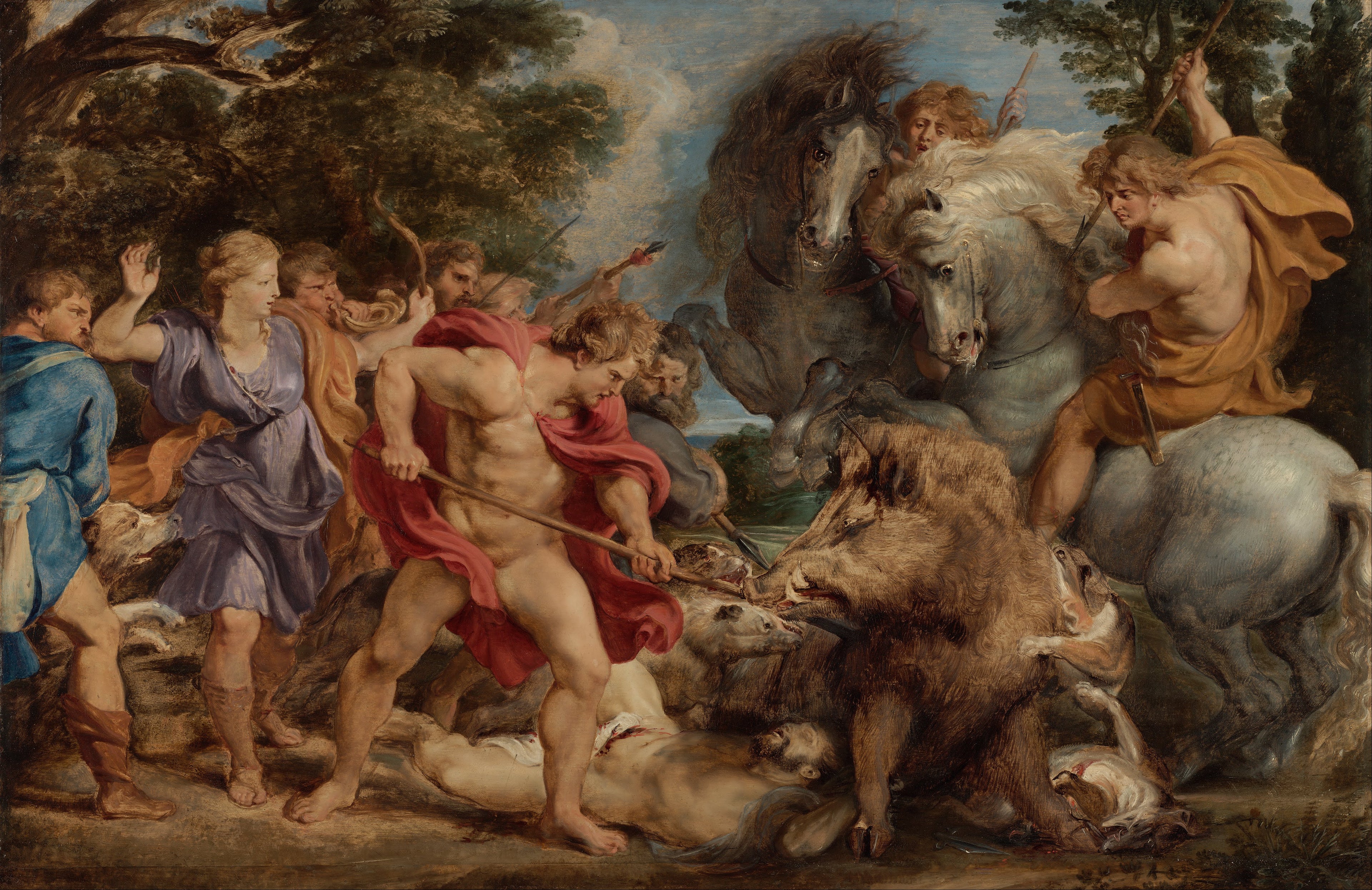 Calydon'daki Yaban Domuzu Avı - Peter Paul Rubens