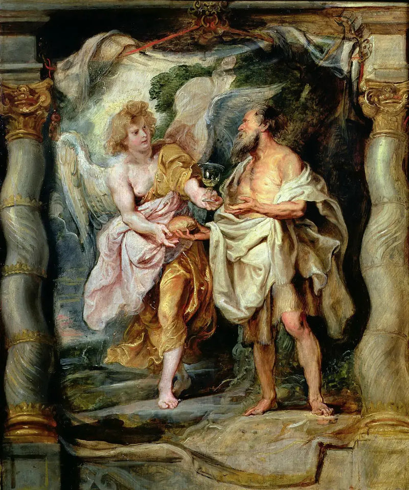İlyas Peygamber, Bir Melek Tarafından Besleniyor - Peter Paul Rubens