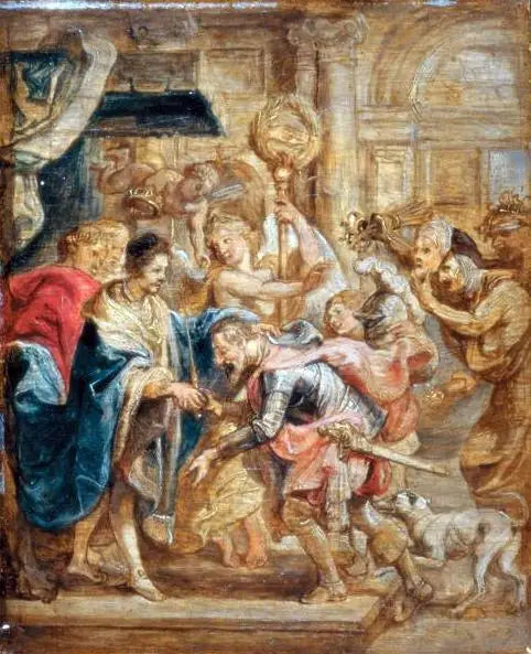 Kral Henri III ve Henri de Navarre'nin Barışması - Peter Paul Rubens