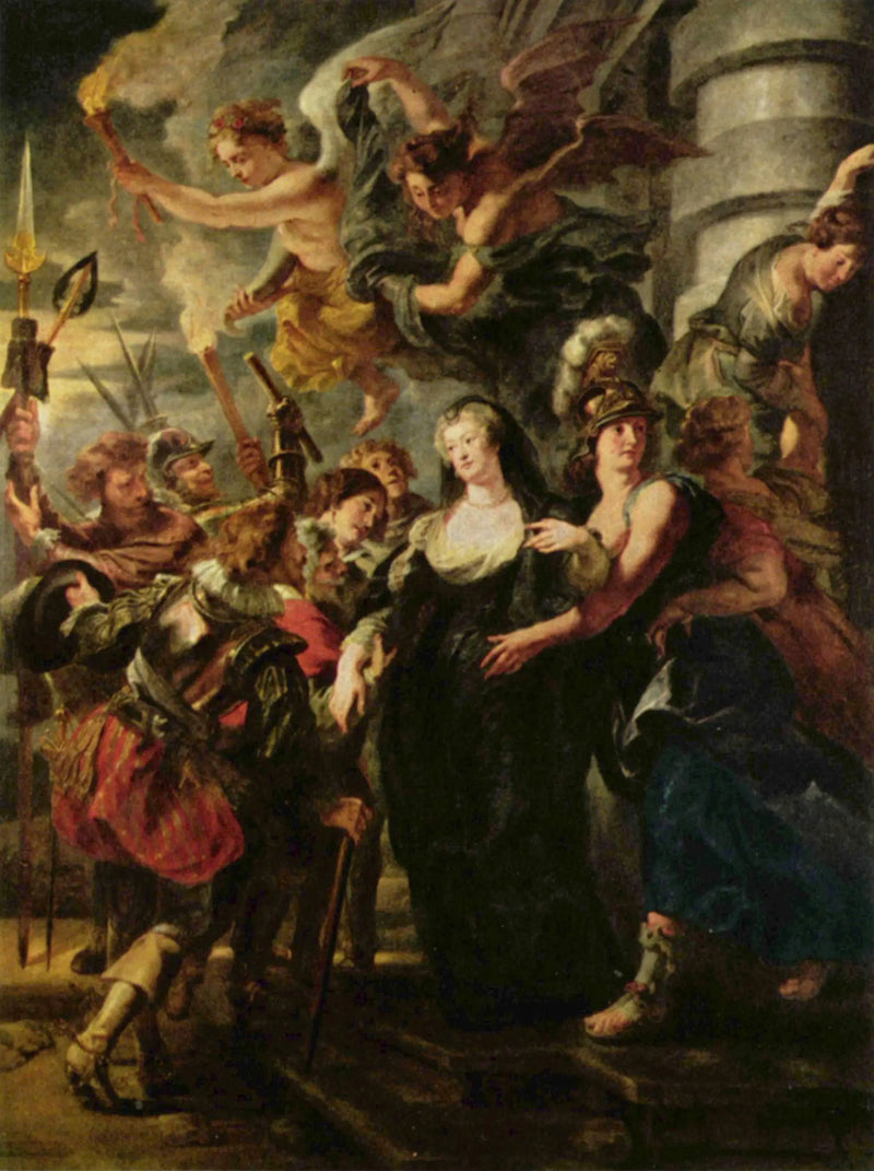 La Reine, 21-22 Şubat 1619 gecesi Blois Kalesi'nden kaçıyor - Peter Paul Rubens