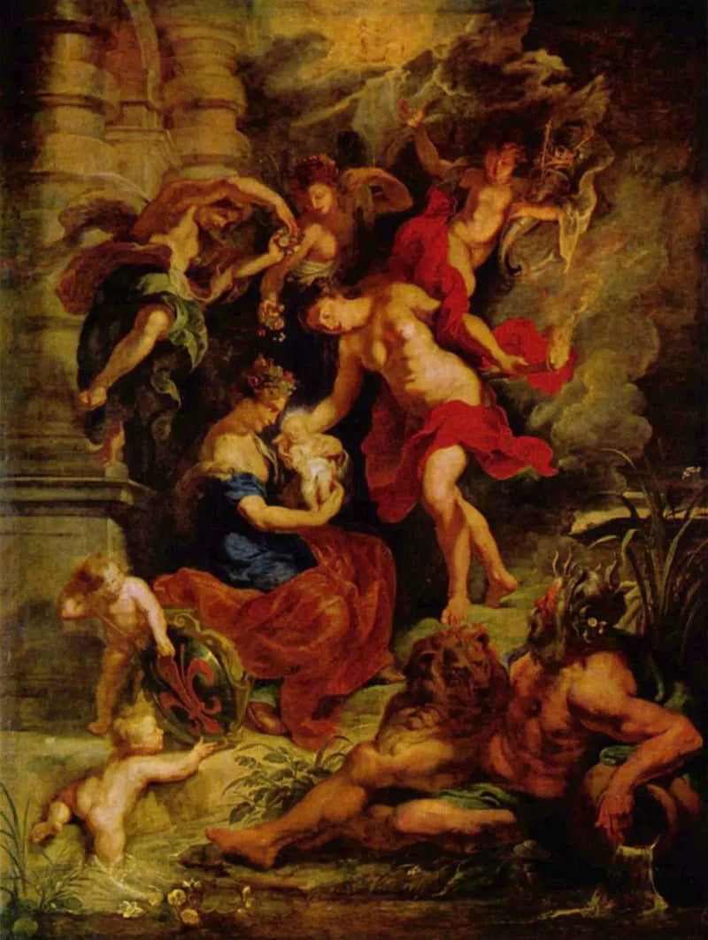 Médicis'in Marie'nin Doğumu 26 Nisan 1573'te Floransa - Peter Paul Rubens