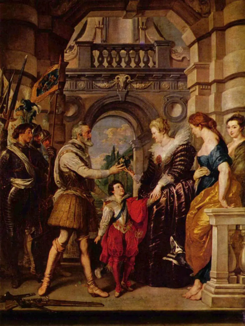 Henri IV Almanya Savaşı'na giderken, 20 Mart 1610'da kraliçeye krallığının yönetimini devretti - Peter Paul Rubens