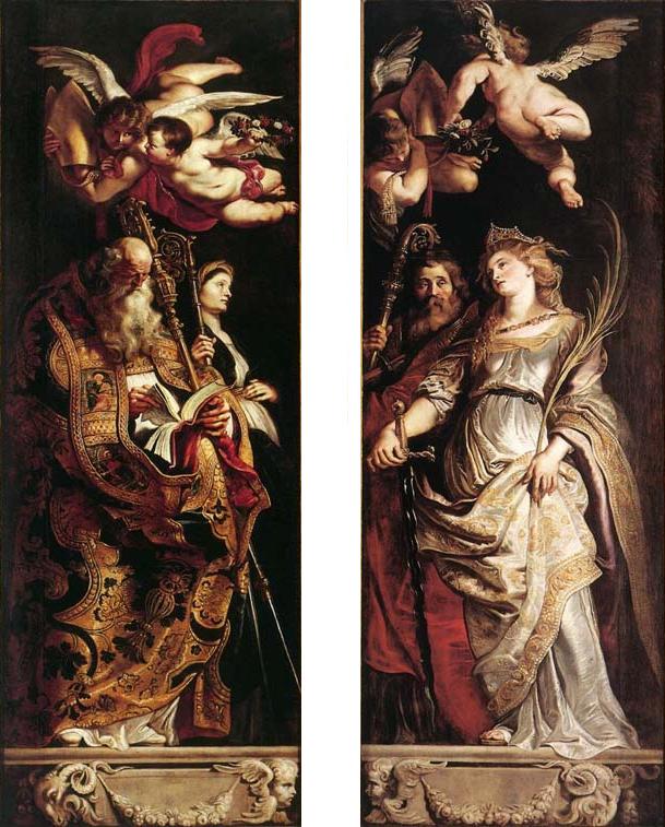 Haçın Yükselişi: Aziz Eloi ve Catherine - Peter Paul Rubens