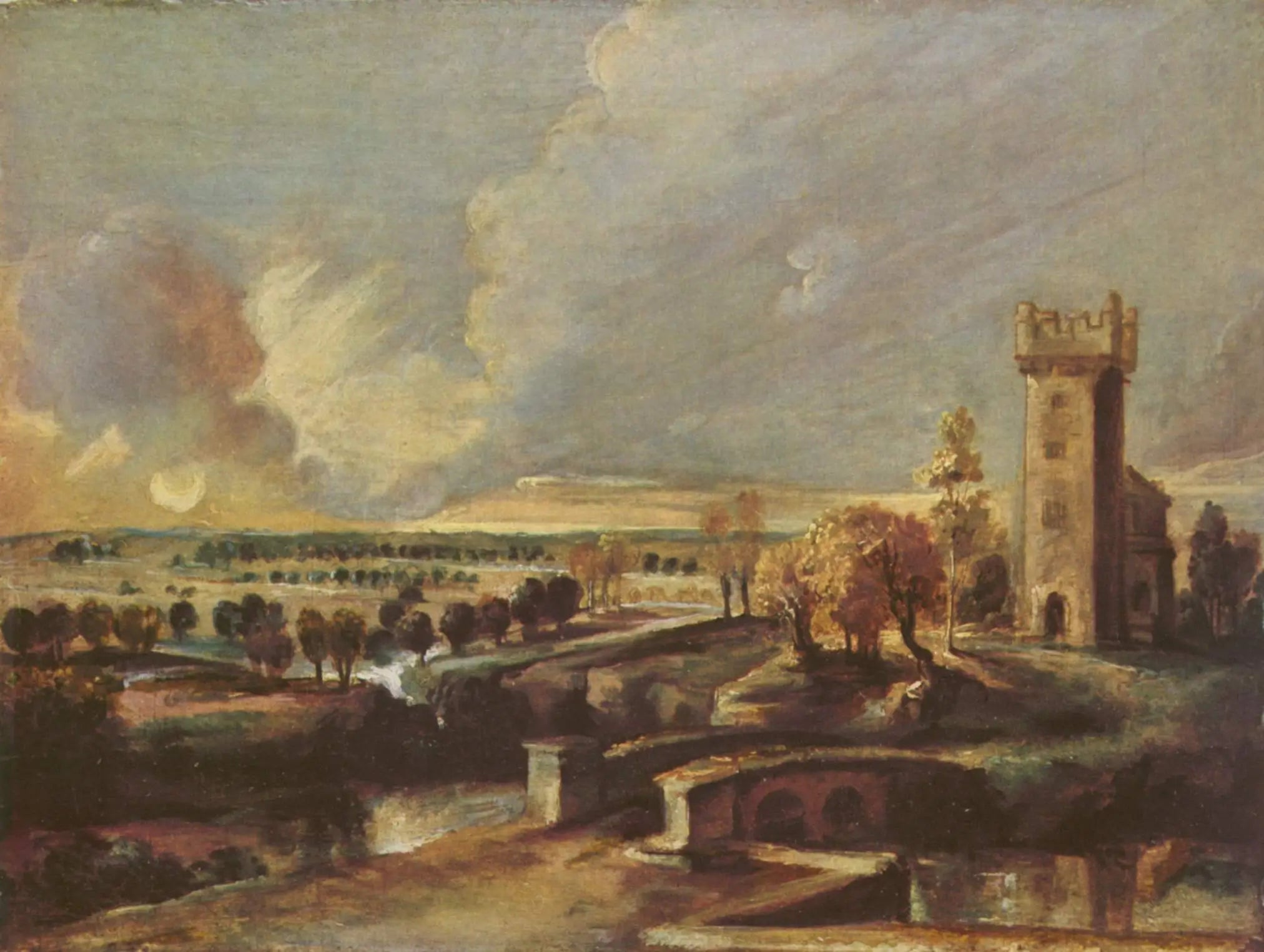 Paysage avec la tour du château « Steen » - Peter Paul Rubens - Alpha Reproduction