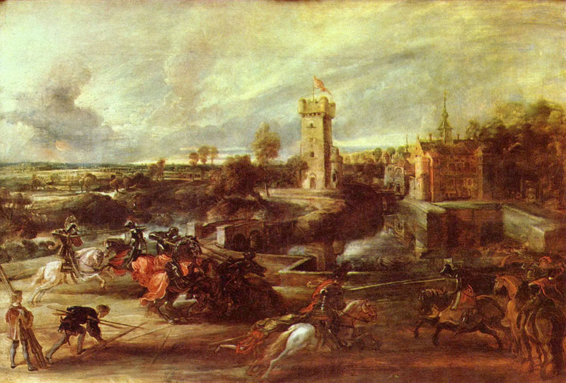 Steen Kalesi Çukurlarına Yakın Turnuva - Peter Paul Rubens