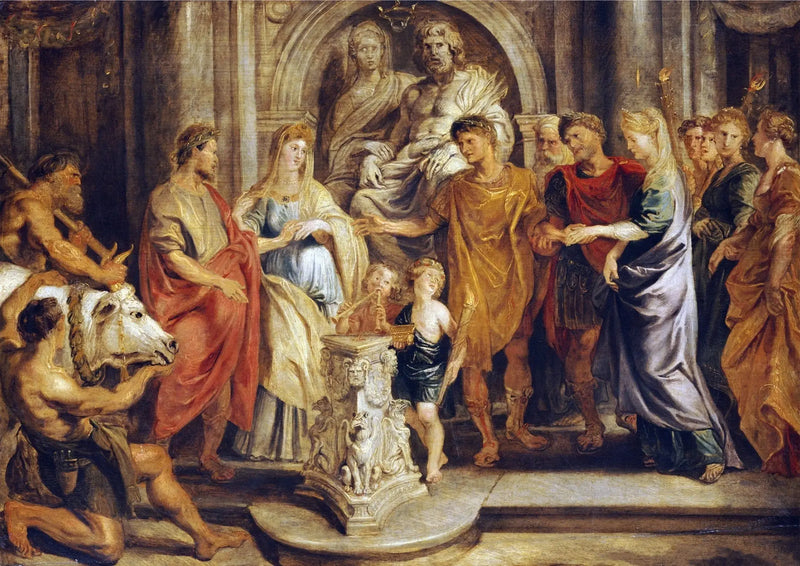 Constantin ve Fausta ile Constantia ve Licinius'in Evliliği - Peter Paul Rubens