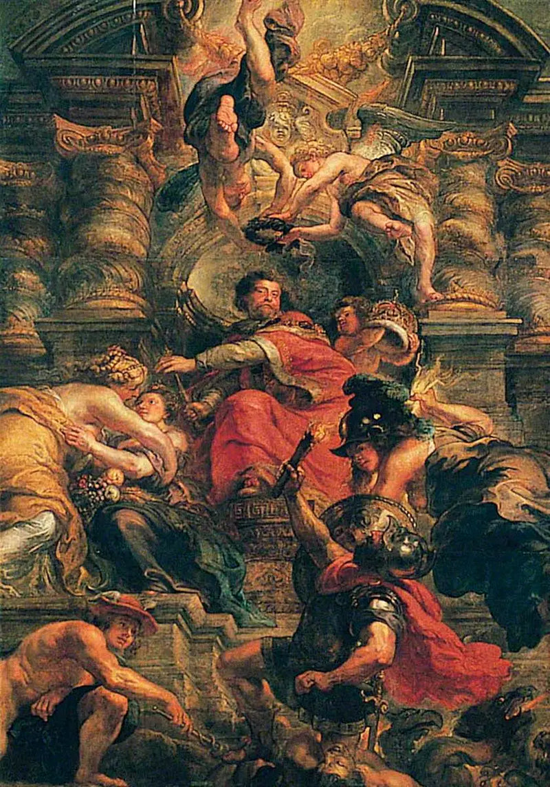 Jacques I'in Huzurlu Saltanatı (Jacques I'in Bilge Saltanatı) - Peter Paul Rubens