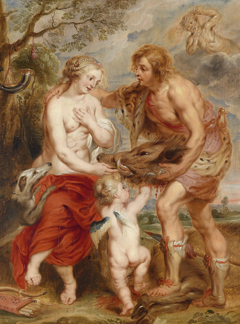 Méléagre'in Atalante'ye Calydon domuzunun başını gösterdiği, yaklaşık 1640 - Peter Paul Rubens