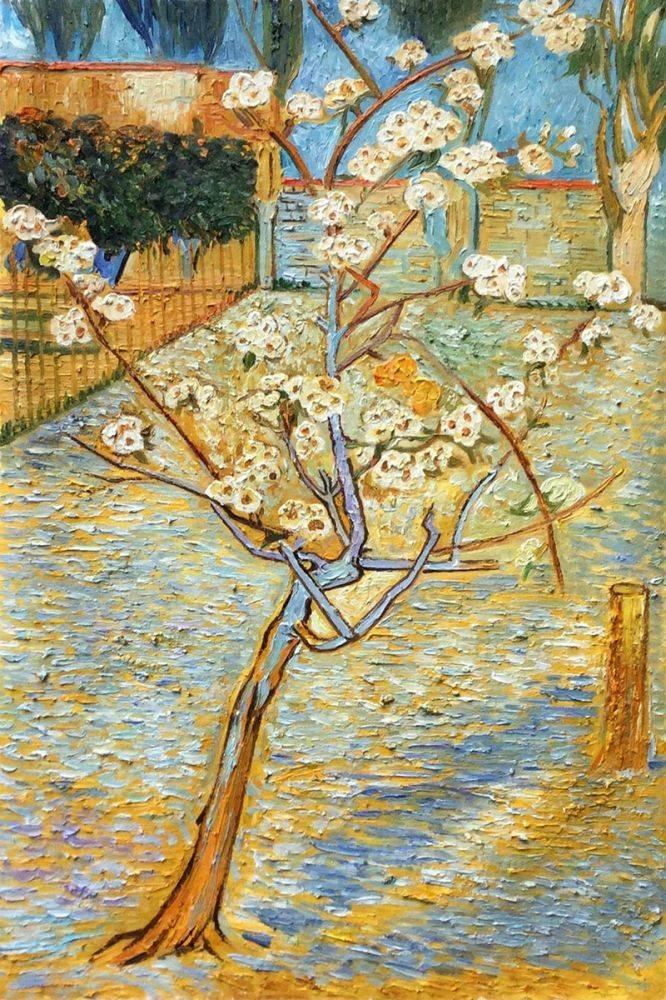🍐 Çiçek açan küçük armut ağacı – Vincent van Gogh (1888)