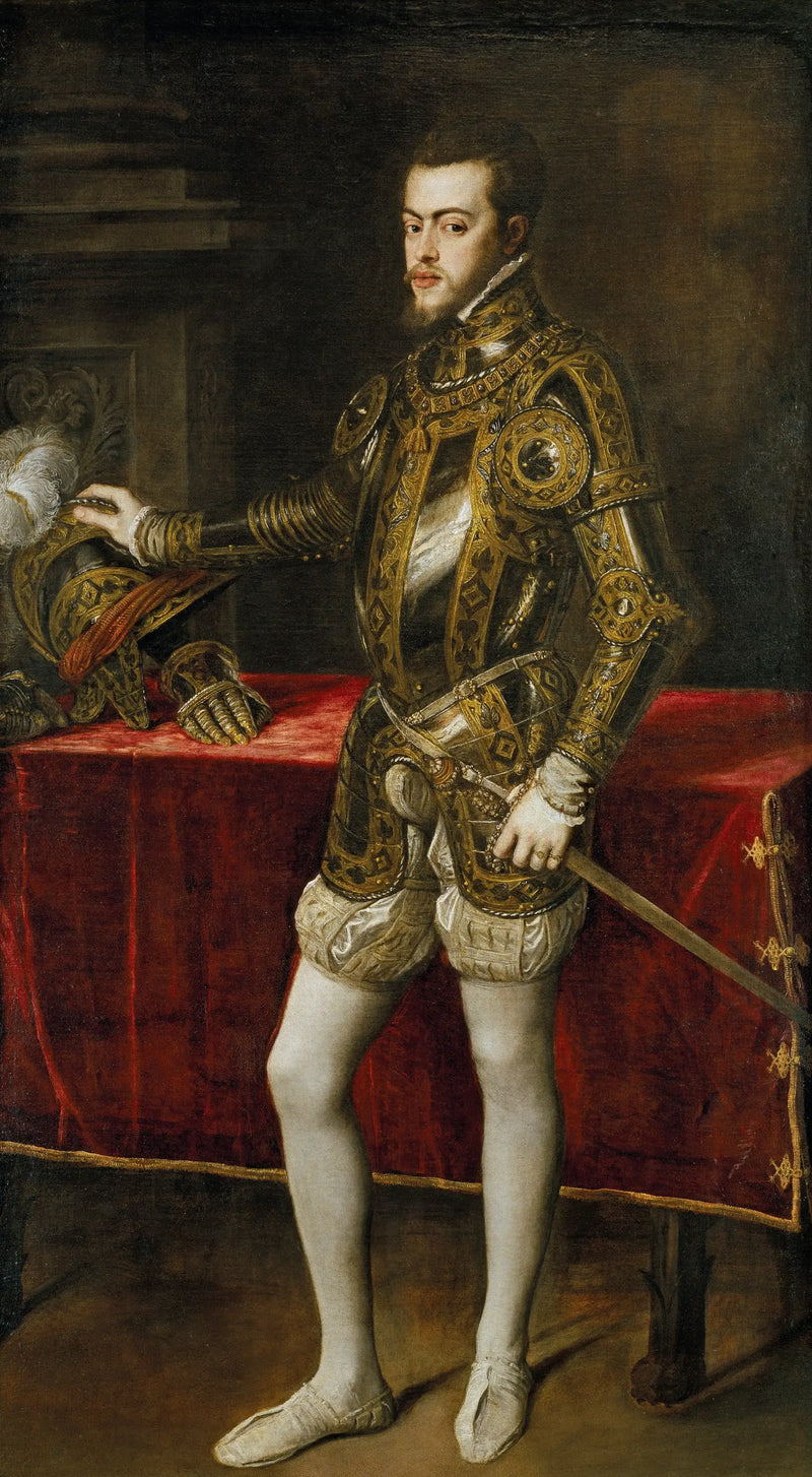 Philippe II Portresi Zırh İçinde - Titian