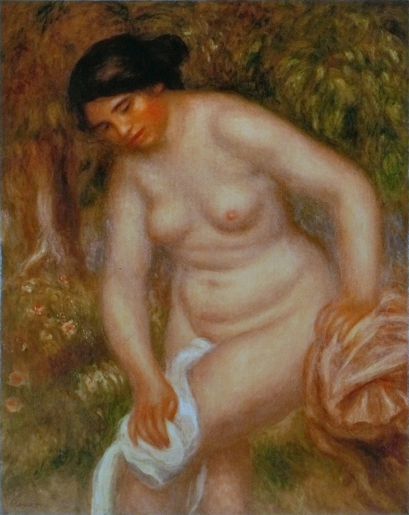 Yüzünü silen yüzücü - Pierre-Auguste Renoir