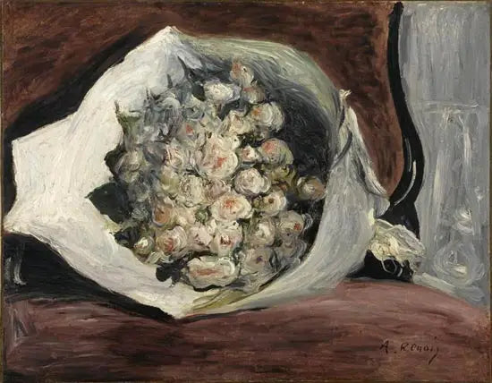 Bir Loşta Çiçek Buketi - Pierre-Auguste Renoir