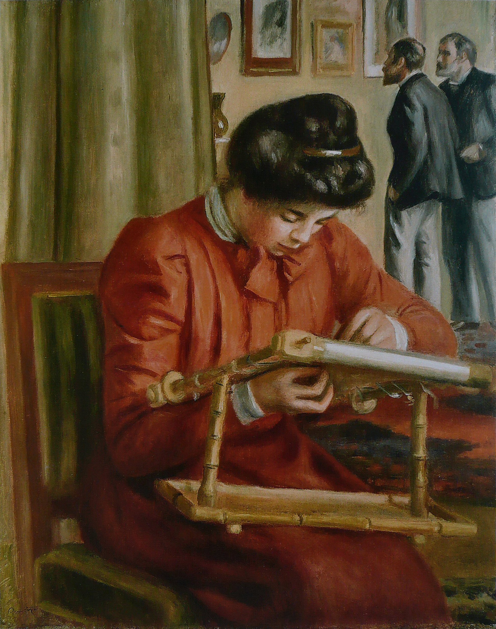 Reproduction du tableau « Christine Lerolle Brodant - Pierre-Auguste Renoir » par Alpha Reproduction en peinture à l’huile