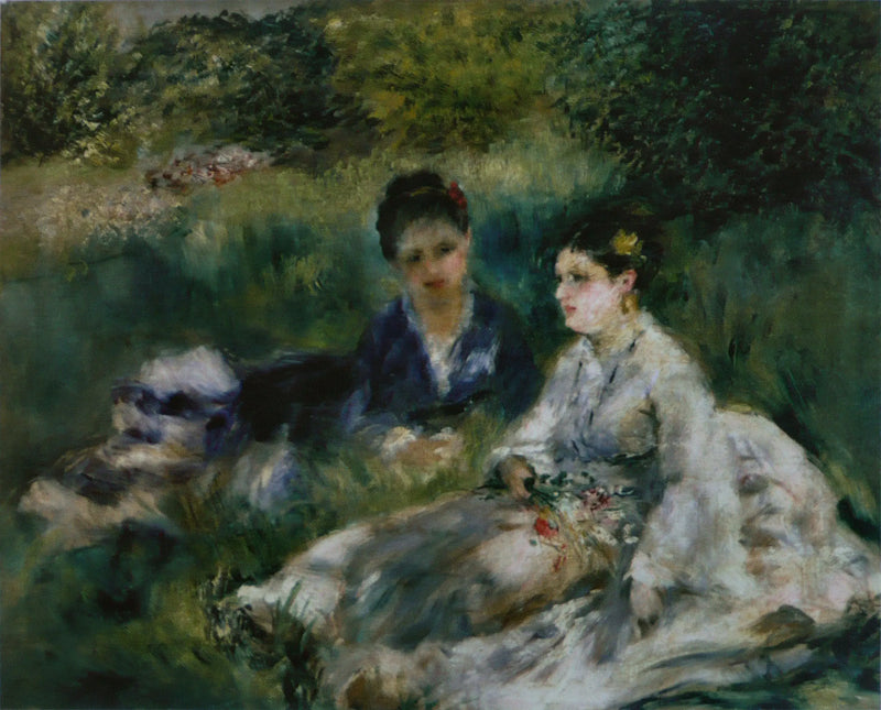 Çimenlerde İki Kadın - Pierre-Auguste Renoir
