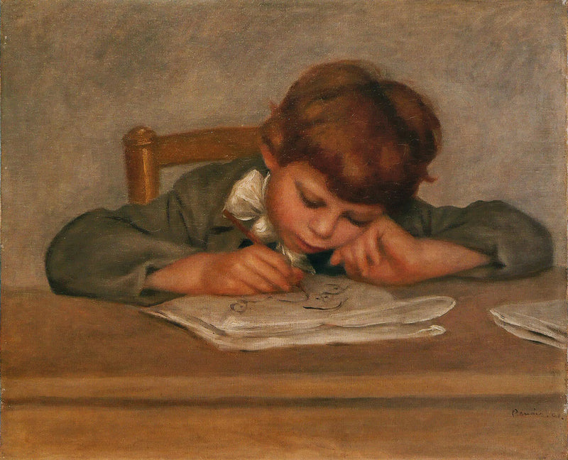 Sanatçının oğlu, Jean, çizim - Pierre-Auguste Renoir
