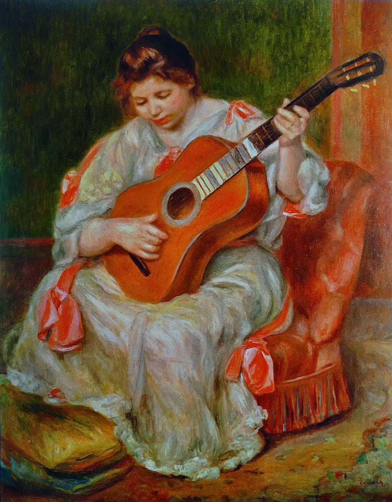 Gitar Çalan Kadın - Pierre-Auguste Renoir